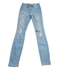 PacSun Jegging Jeans Size 23 Light Wash Distressed Skinny Stretch